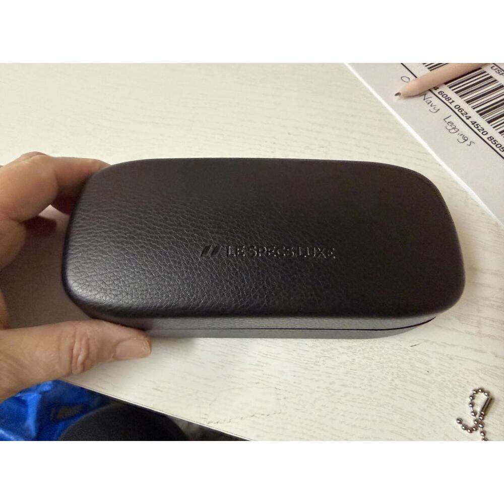 Black Leather Eyeglasses Case